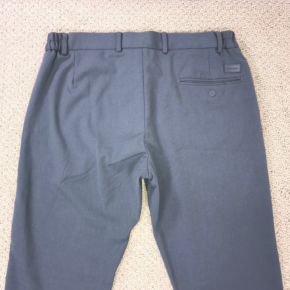 Rare Rabbit Travellers Basic Travel-2 Blue Grey Stretch Trousers Mens Size 34 - Picture 9 of 9